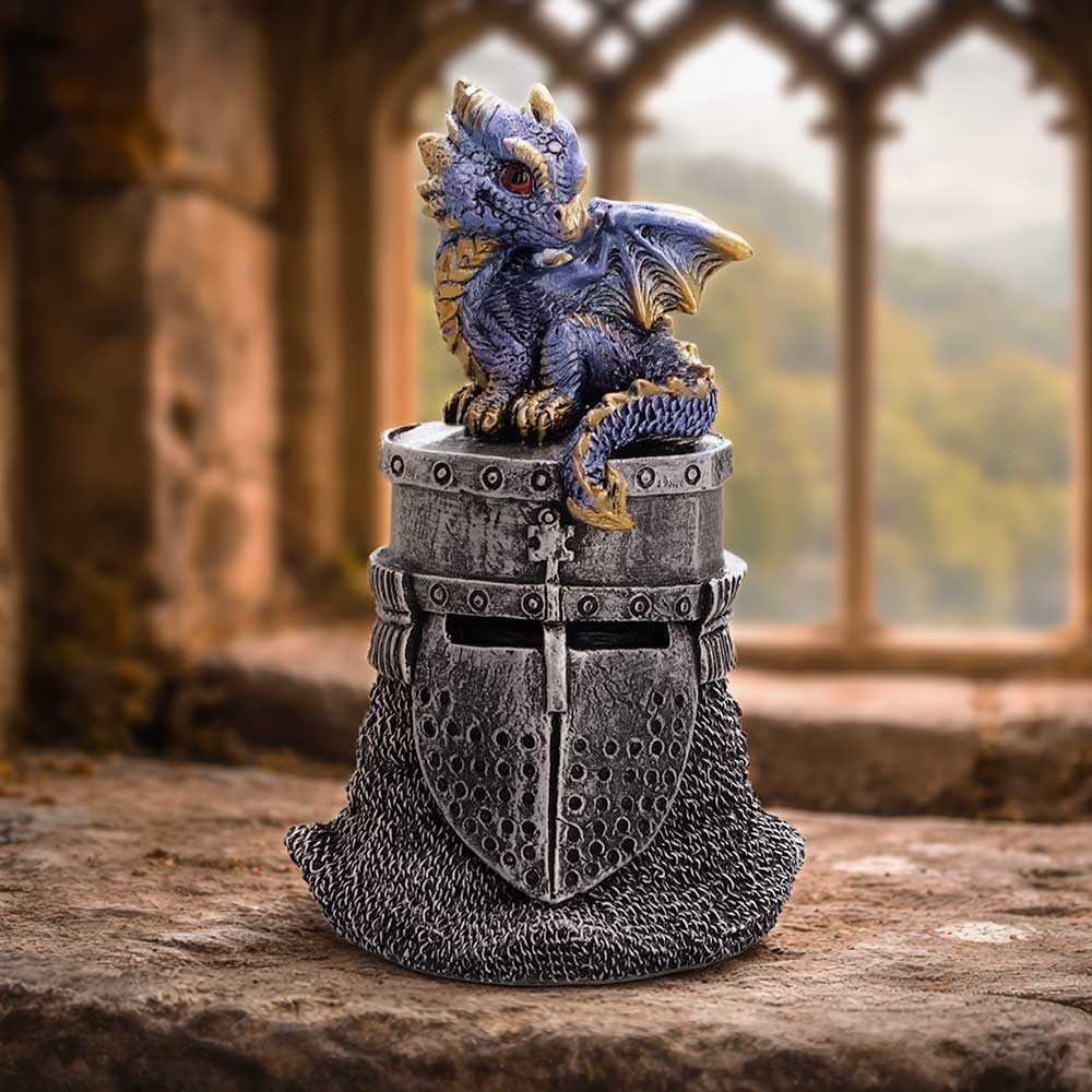 Nemesis Now - Hatchling Helm Figurine - Dragon - Blue